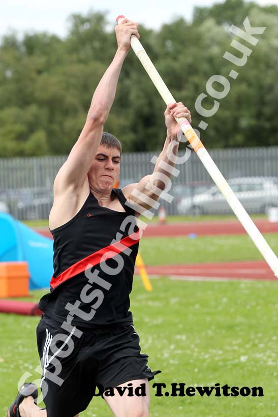 Harry Coppell, under-17s pole vault, Northern under-15/17/20s.